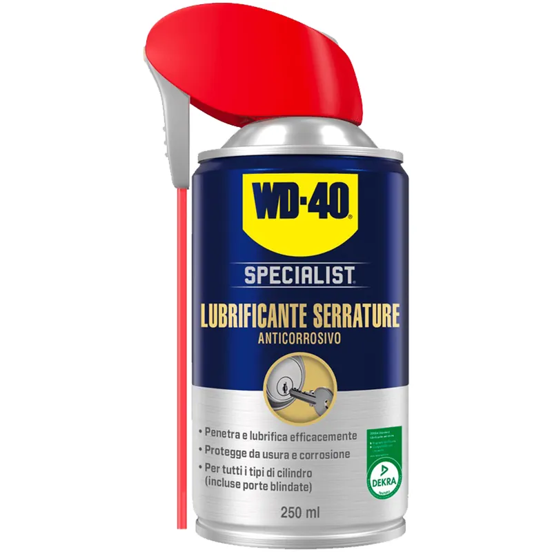 Pagamento Sicuro Lubrificante Serrature Bomboletta Spray 250ml WD-40 SPECIALIST Anticorrosivo LOCK LUBE