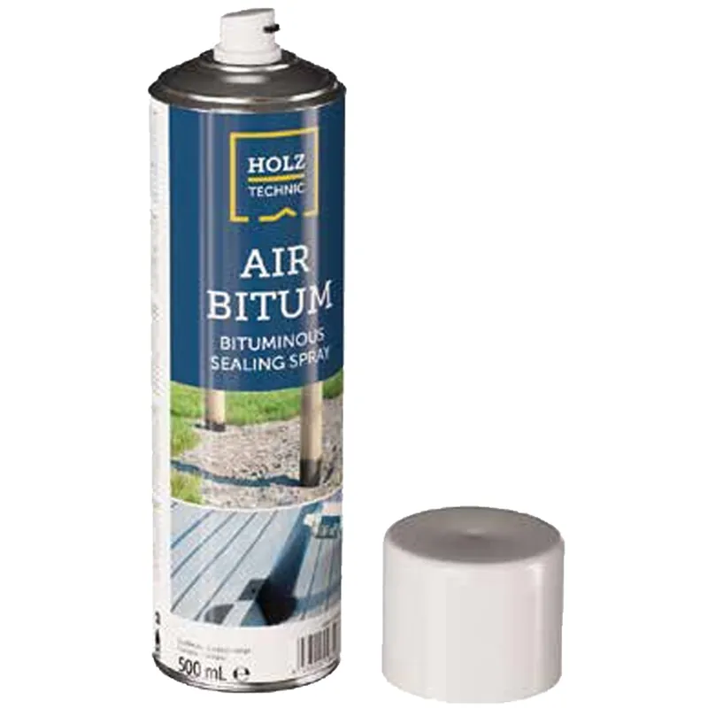 Membrana Bituminosa Nera Sigillante Spray HOLZ TECHNIC Pronta all’Uso in Bomboletta da 500ml AIR BITUM Vendita Finale