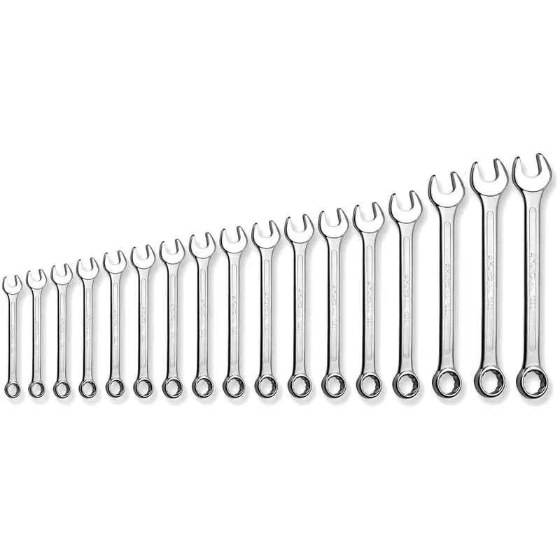 Miglior Prezzo Serie 17 Chiavi Combinate Fisse a Stella MUNDIAL Forchetta e Poligonali dalla 6-6 alla 22-22 in Acciaio Cr-V serie 1031.170