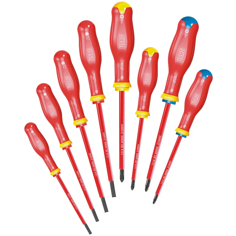 Prezzo Scontato Assortimento Serie 8 Giraviti USAG Cacciaviti Taglio Croce PH PZ in Acciaio Set Kit 091 SH8