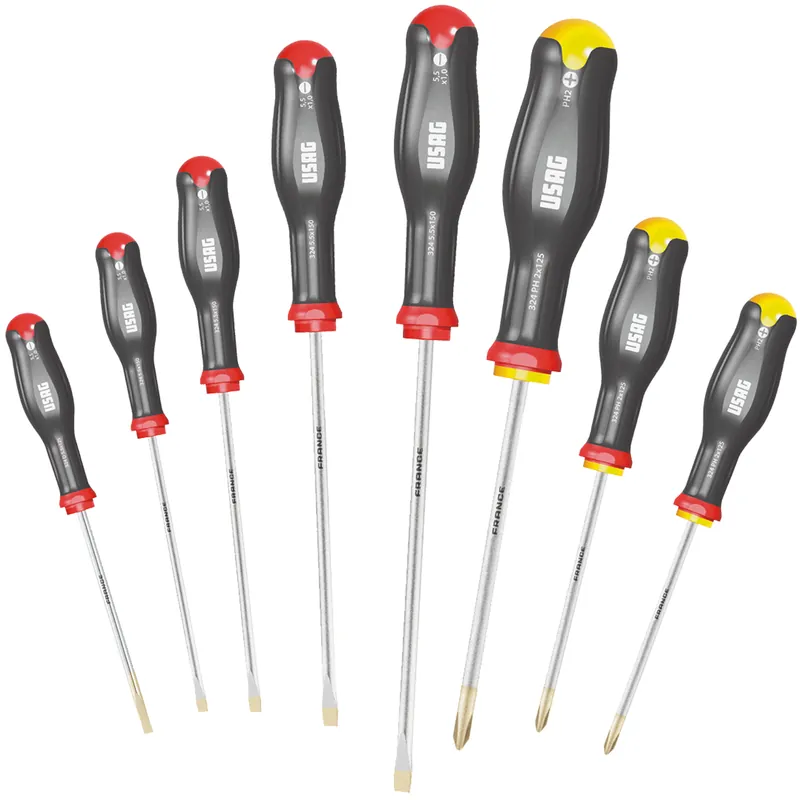Direttamente Dal Produttore Assortimento Serie 8 Giraviti USAG Cacciaviti Taglio Croce PH PZ in Acciaio Set Kit 324 SH8