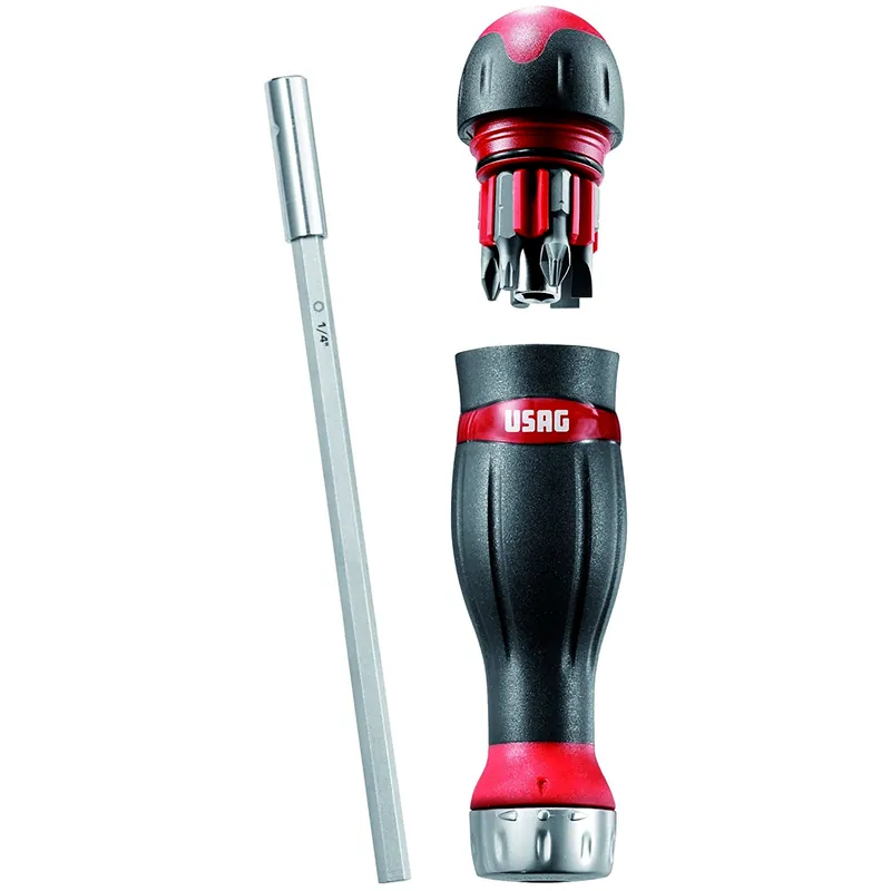 Set Combidrive Cacciavite Multiuso USAG Giravite con Inserti 1/4″ Cricchetto Reversibile 333 K/S8 Scelto Dai Clienti