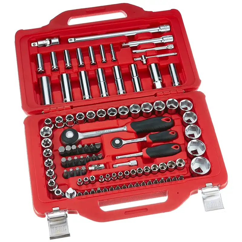Nuova Collezione Assortimento Serie 100 Bussole Inserti Utensili 1/2″ e 1/4″ USAG Cricchetto Reversibile Set Accessori in Valigetta 601 1/4-1/2 J100