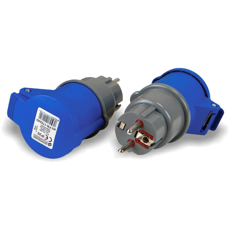 Adattatore da Presa Civile 16A Schuko a Spina Industriale CEE 2x16A+T FRIGGERI Monofase Uso Temporaneo IP20 articolo FR-17024D Sconto