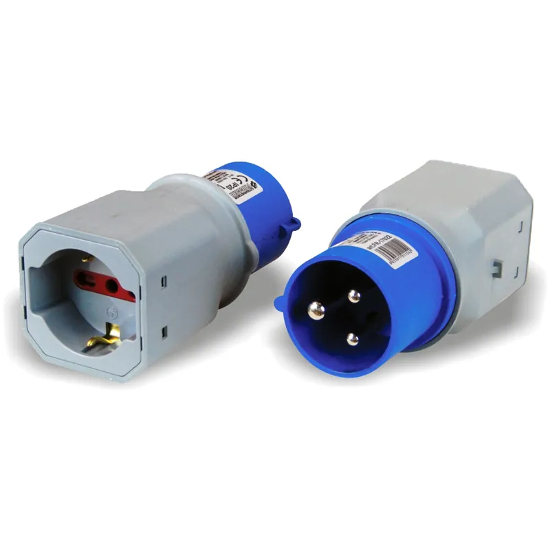 Presa Adattatore Spina Industriale CEE 2x16A+T Monofase FRIGGERI Presa Schuko Bipasso Domestica Uso Temporaneo IP20 articolo FR-17022 Prezzo Scontato