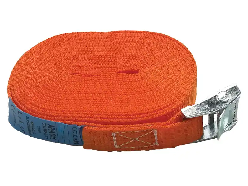 Cinghie di ancoraggio per carichi leggeri Strops 5mt x 25mm con fibbia autobloccante(10pz) Prezzo Conveniente