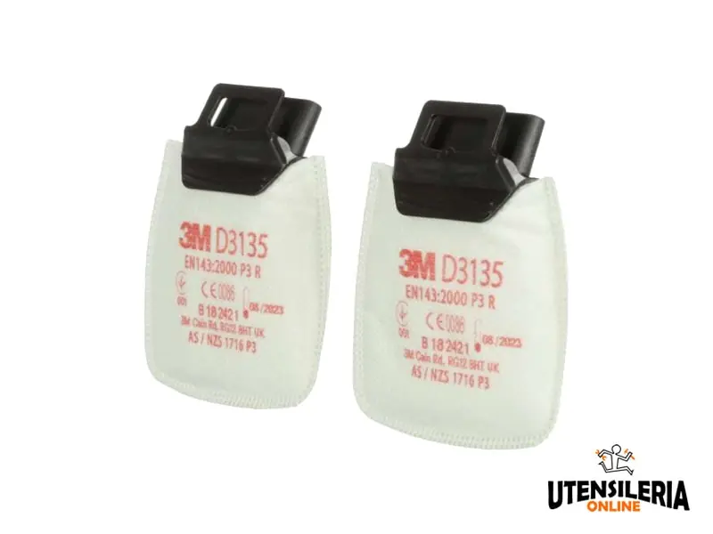 Filtri antiparticolato 3M D3135 per polveri Classe P3 (2pz) Spedizione Espresso