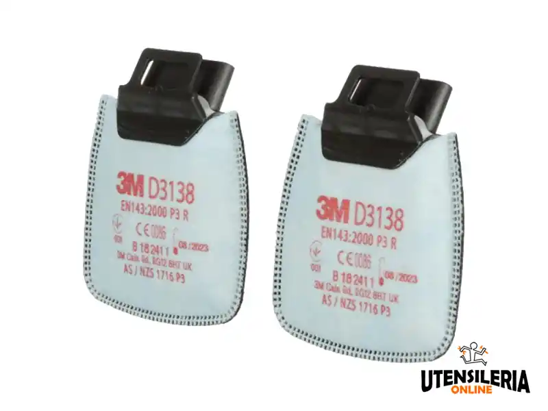 Prezzo Scontato Filtri antiparticolato 3M D3138 per polveri e odori sgradevoli Classe P3 (2pz)