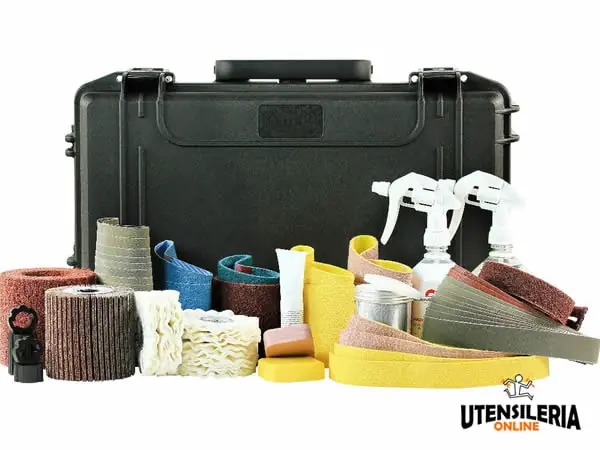 Nuovo Arrivo Set accessori lucidatura metallo Eisenblaetter in valigetta