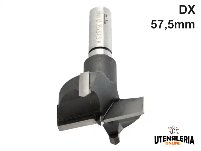 Punta componibile HW Klein per cerniere rotazione DX 57,5mm Nuova Collezione