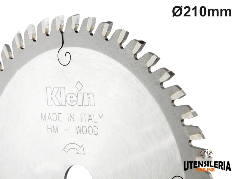 Lama per sega circolare HW Klein da 210x30mm Nuova Collezione