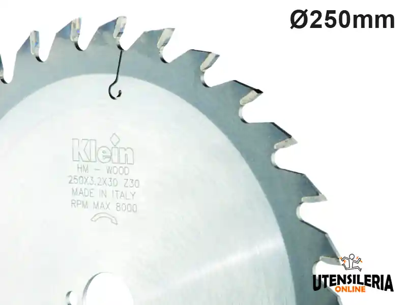 Lama circolare universale HW Klein Ø250x30mm 30 denti Solo Oggi