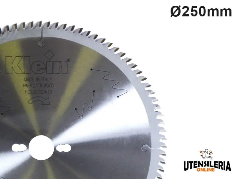 Nuova Collezione Lama circolare per taglio pannelli HW Klein Ø250x30mm 80 denti
