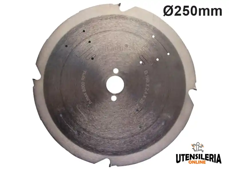 Nuova Collezione Lama circolare diamantata Klein per cartongesso e fibrocemento Ø250x30mm 6 denti