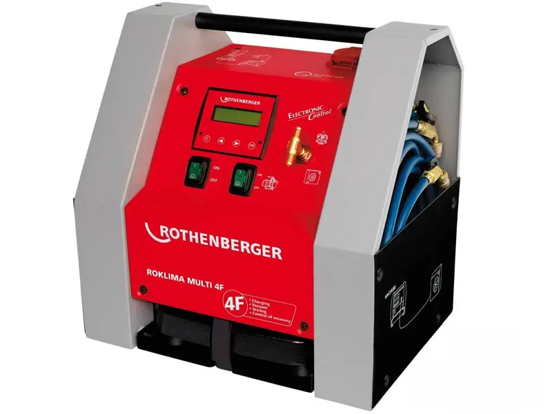 Rothenberger unità di controllo per vuoto e carica Roklima Multi 4F, 80 bar Popolare