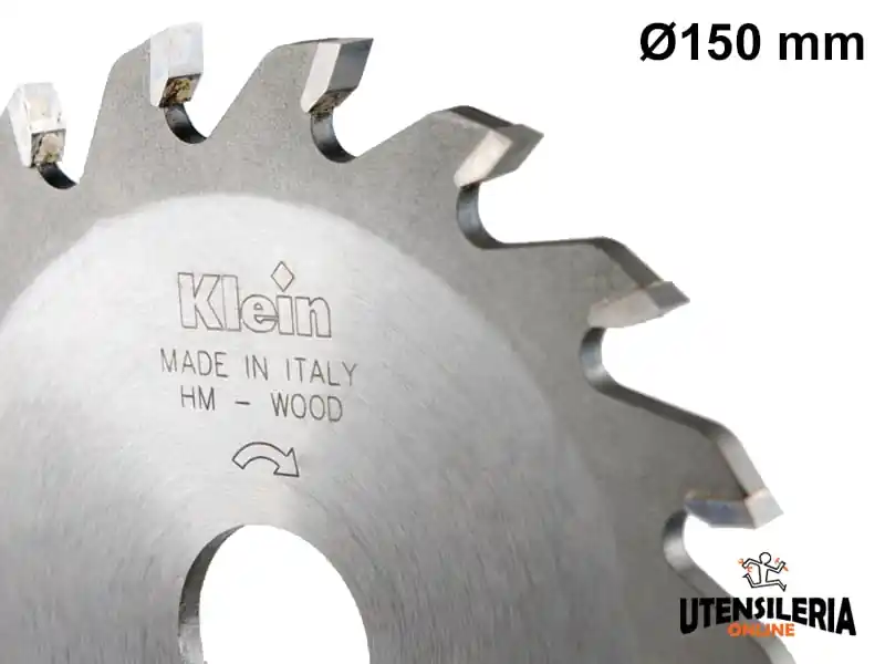 Ultimissimo Modello Lama circolare HW Klein per scanalature Ø150x30mm, 18 denti