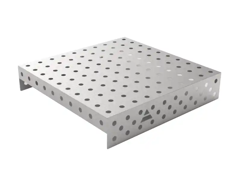 Compra Online Cover in acciaio inox GPPH 1x1mt per tavoli saldatura fori 28mm griglia 100x100mm