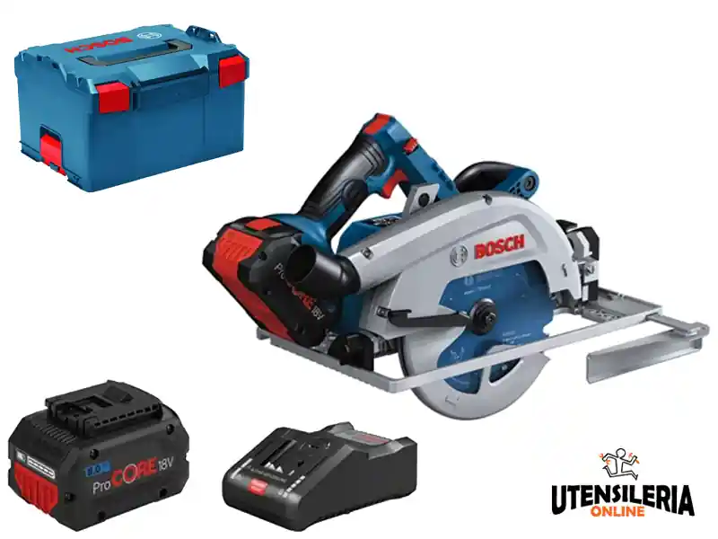 Bosch sega circolare a batteria GKS 18V-68 GC BITURBO per legno in Kit Spedizione Espresso