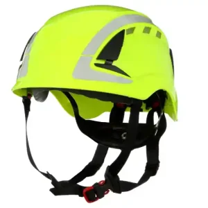 Spedizione Espresso 3M Casco di protezione X5014V-CE con sensore UV ventilato colore verde alta visibilità