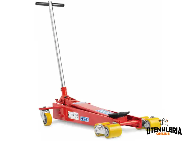 Reso Gratuito Sollevatore idraulico a carrello OMCN 1120-E alzata 760mm portata 2000 Kg