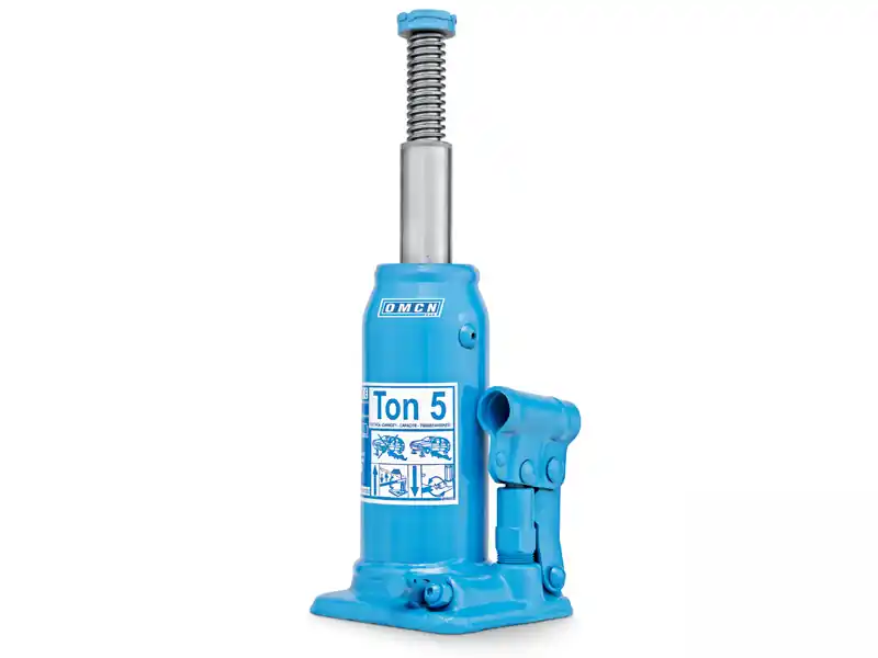 Sollevatore idraulico a bottiglia OMCN 126B, alzata 630mm portata 5000 Kg Promozione