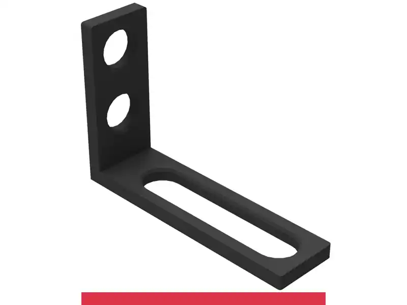 Offerta Lampo Squadra di battuta 125x185mm SteelMax GPPH, spessore 15mm, fori 28mm