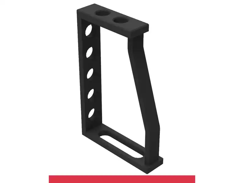 Prezzo Di Fabbrica Squadra di battuta 200x300x150mm SteelMax GPPH, spessore 15mm, fori 28mm