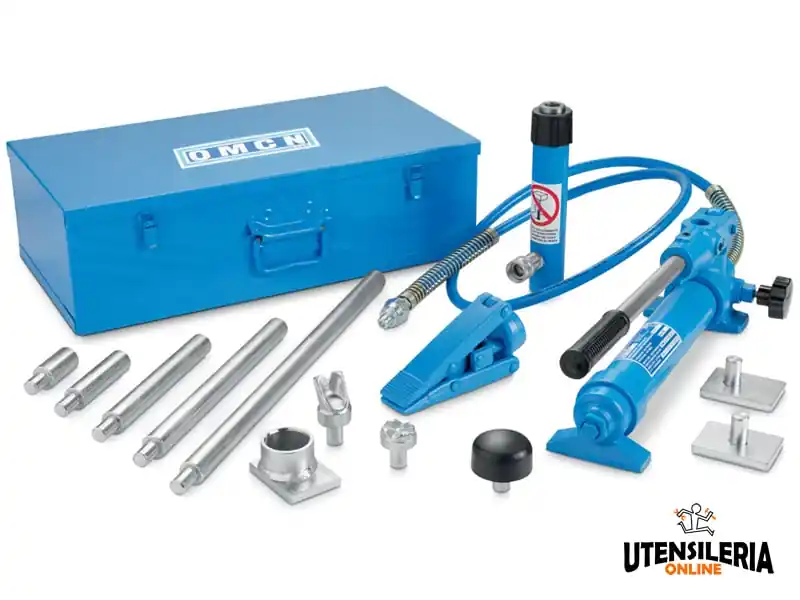 Esclusivo Martinetto idraulico OMCN Titanik 105 con prolunghe ad attacco rapido, pressione 5ton