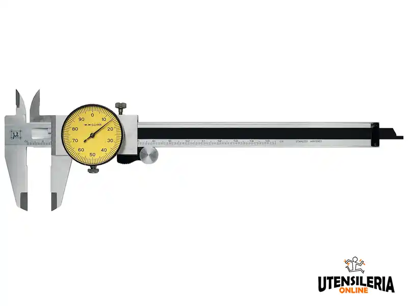 Calibro ad orologio centesimale Rupac con avanzamento fine, misura fino a 300 mm Quantità Limitata