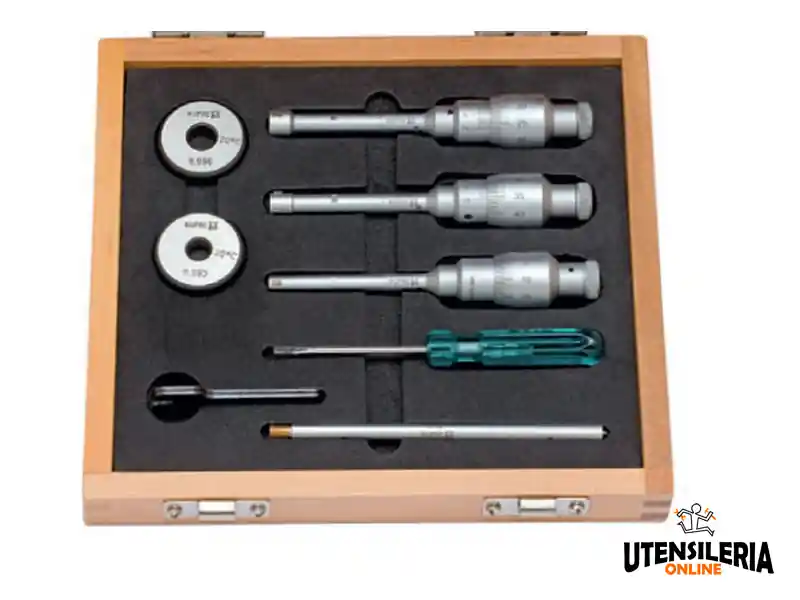 Nuova Collezione Set micrometri per interni a tre punte Rupac MicroMet Plus, misura 3,5-6,5mm