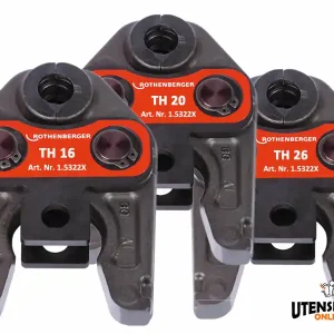 Affare Set 3 ganasce TH Rothenberger per pressatrice Romax, 16, 20 e 26mm