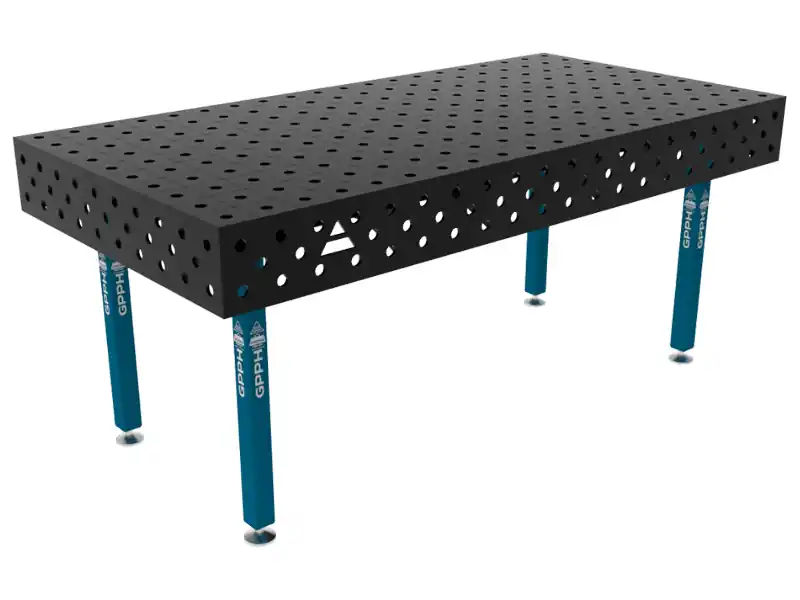 Banco per saldatura SteelEco GPPH 2x1mt spessore 8mm, fori 16mm griglia 100x100mm Prezzo Conveniente