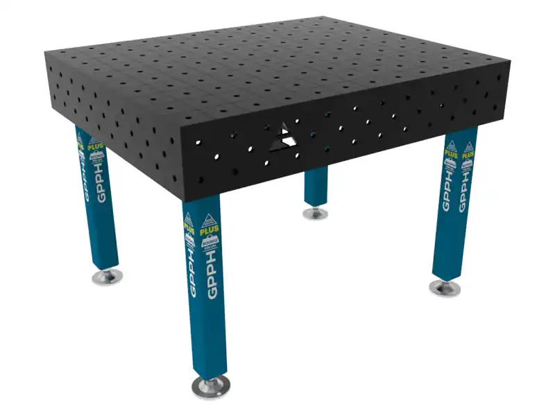 Prezzo Di Fabbrica Banco per saldatura SteelPlus GPPH 1,2x1mt spessore 12mm, fori 16mm
