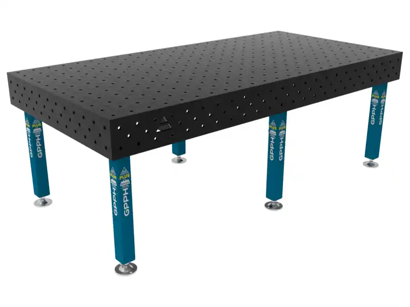 Banco per saldatura SteelPlus GPPH 2,4x1,2mt spessore 12mm, fori 16mm Di Tendenza