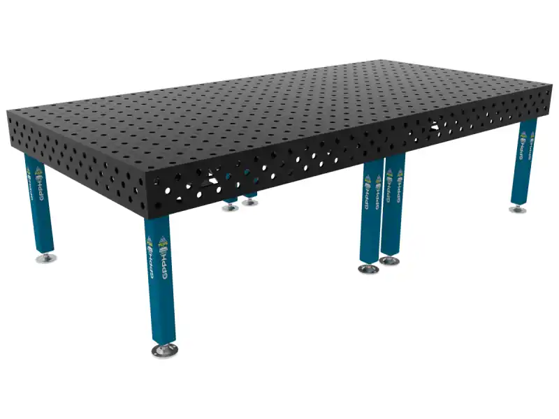 Banco per saldatura SteelPlus GPPH 3x1,48mt spessore 12mm, fori 16mm Prezzo Di Fabbrica