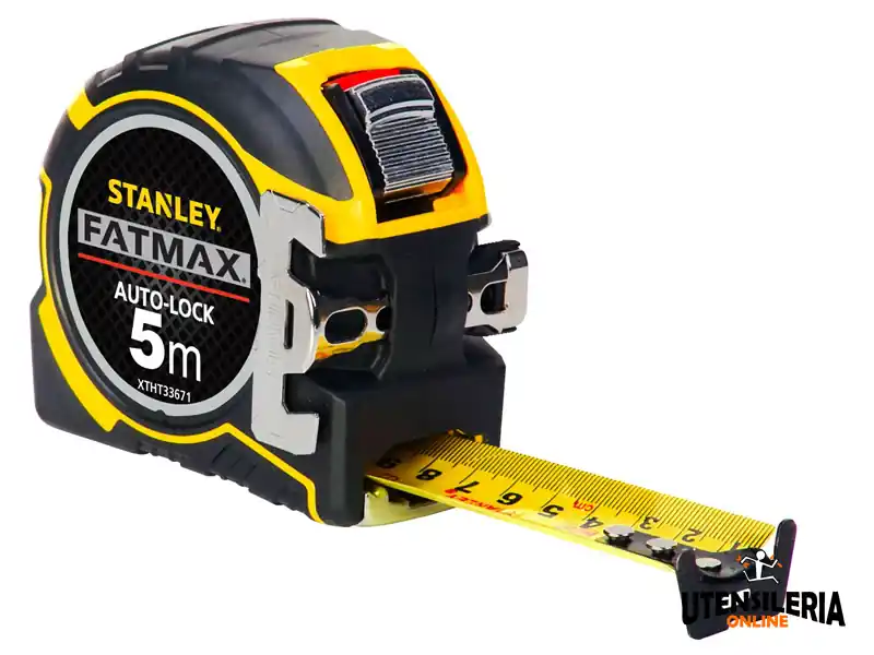 Prezzo Di Fabbrica Flessometro Stanley Autolock 5 metri x 32mm con magnete e auto-bloccaggio
