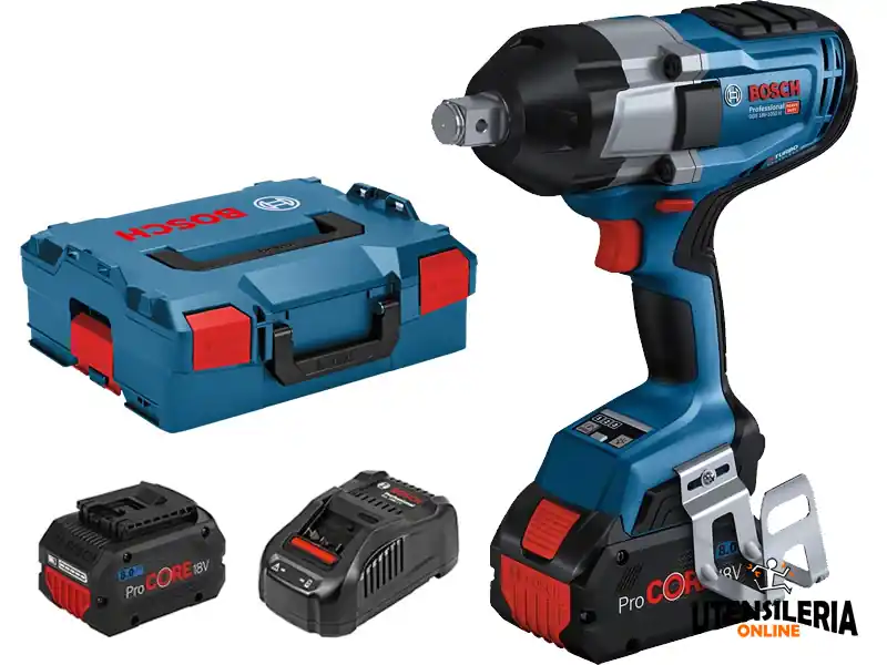 Offerta Limitata Avvitatore Bosch a massa battente GDS 18V-1050 H con 2 batterie 8.0Ah in valigetta