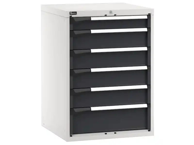 Scelto Dai Clienti Cassettiera Fami Master 714x726x1000mm bicolore con 6 cassetti ad estrazione telescopica