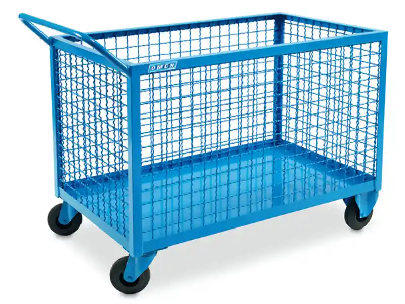 Solo Oggi Carrello portapacchi con sponde in rete OMCN 211 1000x600x850mm, portata 250Kg