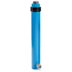 Cilindro idraulico corsa lunga semplice effetto OMCN 360/EM ritorno a molla h.405mm, 10 Ton Offerta Lampo
