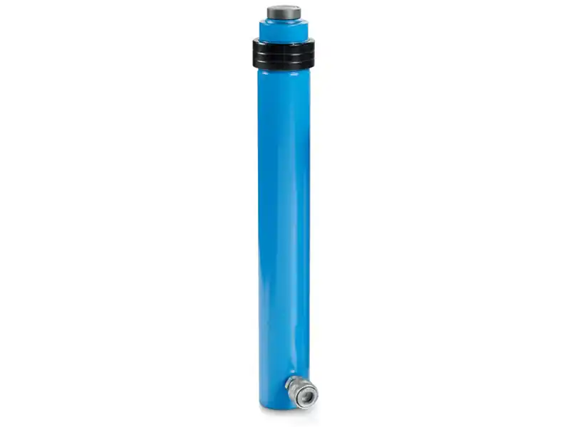 Cilindro idraulico corsa lunga semplice effetto OMCN 360/FM ritorno a molla h.545mm, 10 Ton Promo Stagionale
