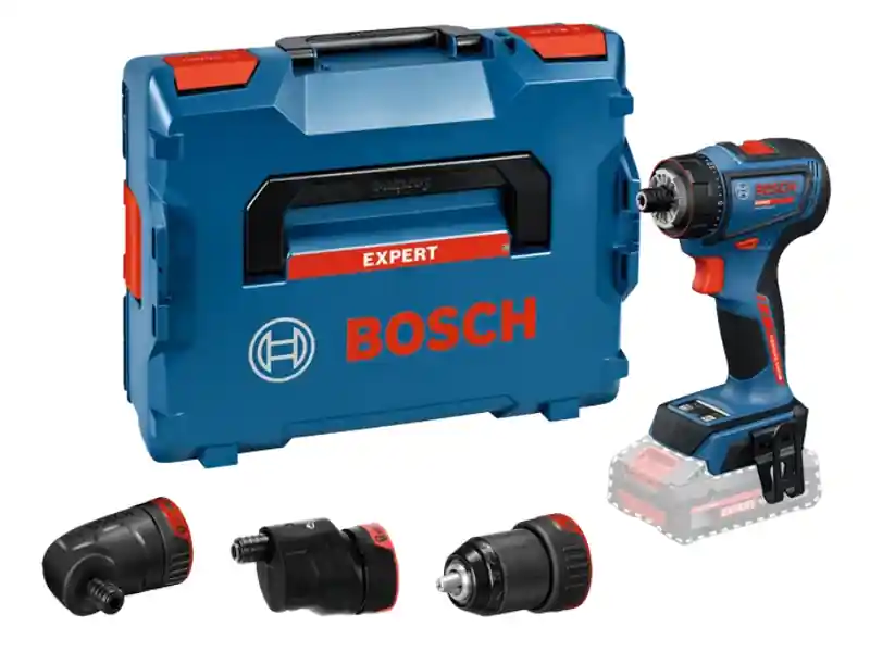 Trapano avvitatore Bosch Expert EXSB18V-90FC con mandrino, 2 adattatori e valigetta Sconto