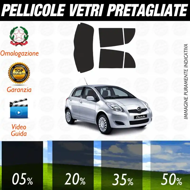 Daihatsu Charad 5P dal 2011 ad OGGI Pellicole Oscuramento Vetri Posteriori Auto Pre Tagliate a Misura Prezzo Di Fabbrica