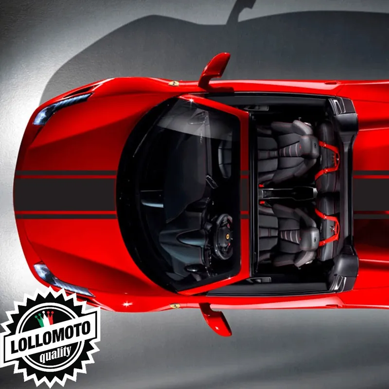 Nuovo Arrivo Striscia Adesiva Centrale Con Bordi Universale Bonnet Stripes Decal Stickers Adesivi Sticker Decal Car