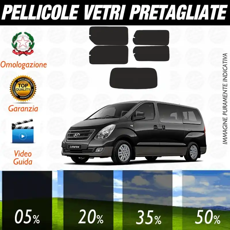 Hyundai I Max dal 2008 al 2010 Pellicole Oscuramento Vetri Posteriori Auto Pre Tagliate a Misura Consegna Rapida