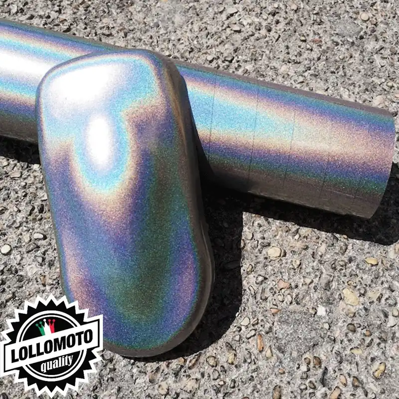 Esclusivo Psychedelic Grey Iridescente Grigio Pellicola Adesiva Auto Car Wrapping Wrap