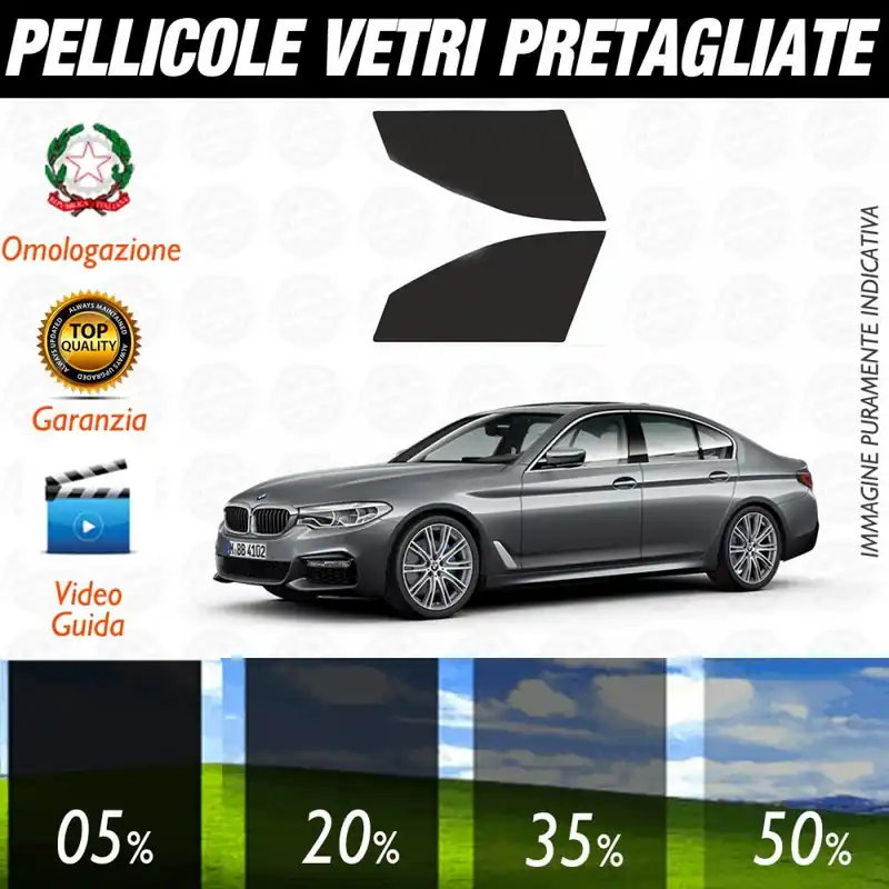 Di Tendenza Bmw Serie 5 Berlina dal 2017 ad OGGI Pellicole Oscuramento Vetri Anteriori Auto Pre Tagliate a Misura