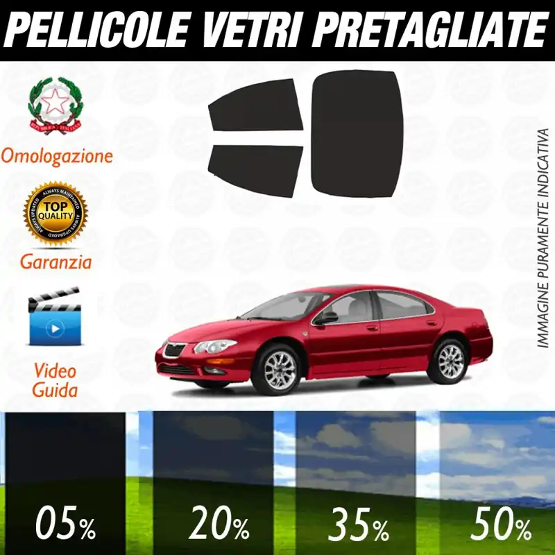 Must-Have Chrysler 300 M dal 1999 al 2004 Pellicole Oscuramento Vetri Posteriori Auto Pre Tagliate a Misura