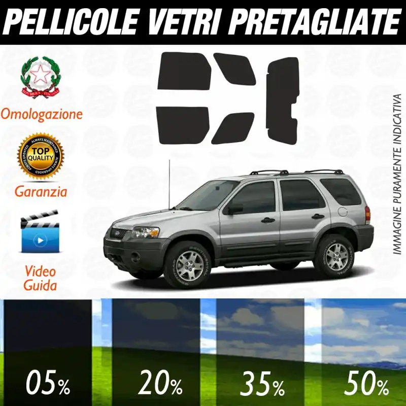 Prezzo Conveniente Ford Maverick dal 2002 al 2006 Pellicole Oscuramento Vetri Posteriori Auto Pre Tagliate a Misura