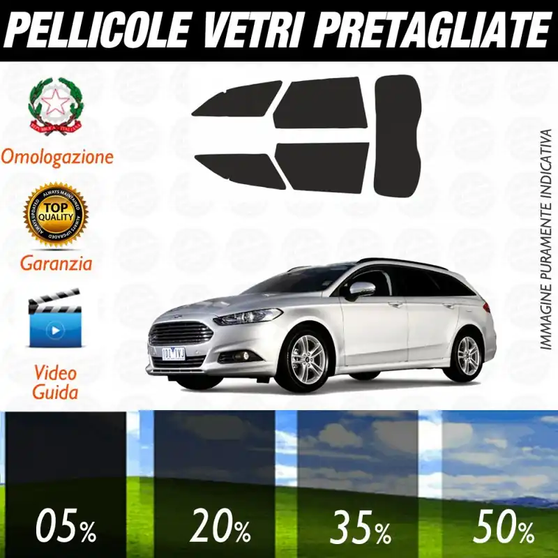 Subito Disponibile Ford Mondeo Sw dal 2015 ad OGGI Pellicole Oscuramento Vetri Posteriori Auto Pre Tagliate a Misura